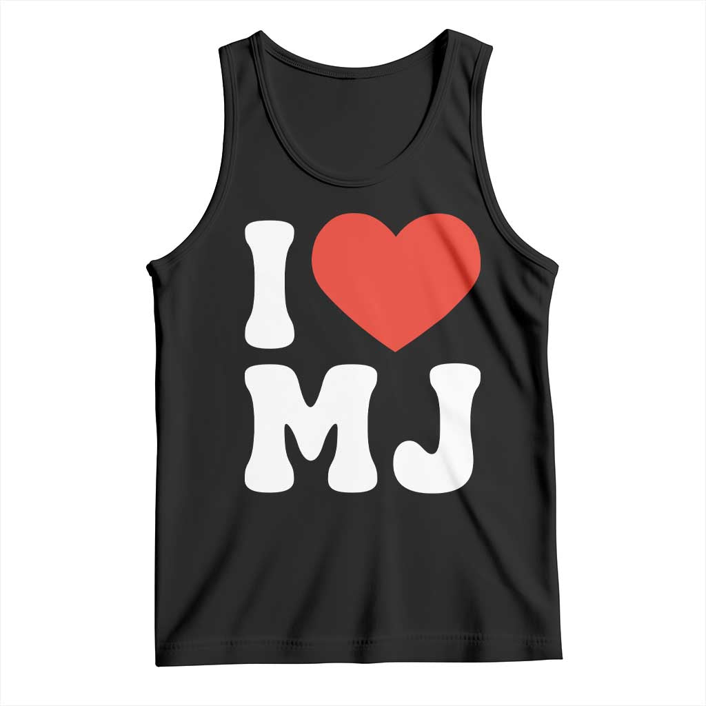 I Heart MJ Classic Graphic Tribute Tank Top Love Pop Legend Iconic Culture Music Fan Favor TS02 Black Print Your Wear