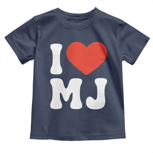 I Heart MJ Classic Graphic Tribute Toddler T Shirt Love Pop Legend Iconic Culture Music Fan Favor TS02 Navy Print Your Wear