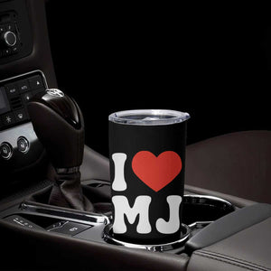 I Heart MJ Classic Graphic Tribute Tumbler Cup Love Pop Legend Iconic Culture Music Fan Favor TS02 Print Your Wear