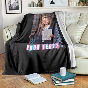 Sarcastic You Rushed Through Your Test Doll Meme Throw Blanket Teacher Reaction Humor Final Exams TS02 Print Your Wear
