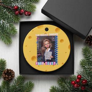 Sarcastic You Rushed Through Your Test Doll Meme Ceramic Ornament Teacher Reaction Humor Final Exams TS02 1pc Yellow Cheese Print Your Wear