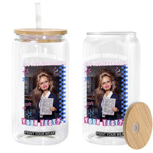 Sarcastic You Rushed Through Your Test Doll Meme Glass Can Teacher Reaction Humor Final Exams TS02 Print Your Wear