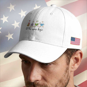 Let the Games Begin Cute Geese Baseball Cap Field Day Whimsical School Sports TS02 Print Your Wear