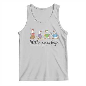 Let the Games Begin Cute Geese Tank Top Field Day Whimsical School Sports TS02 Ash Print Your Wear