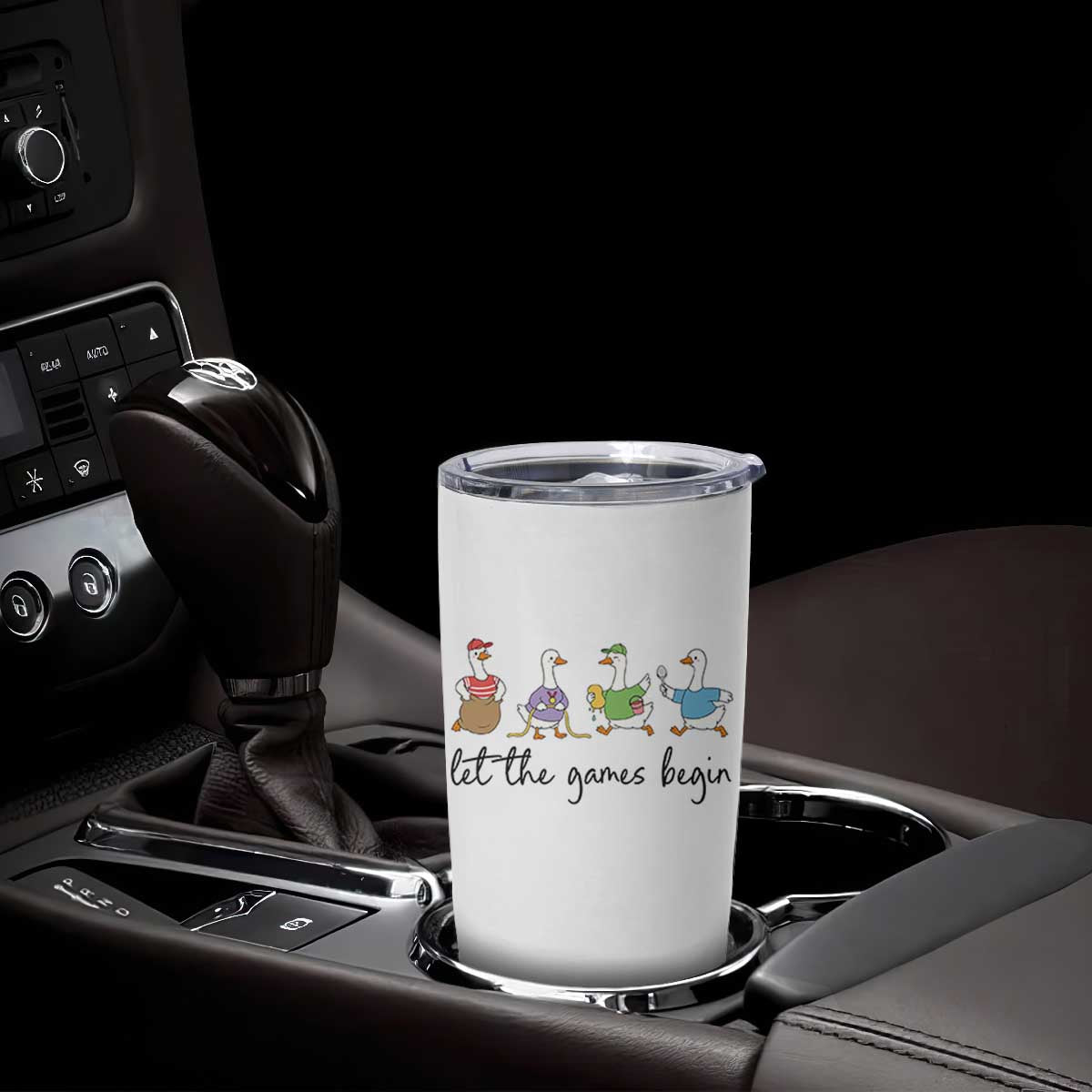 Let the Games Begin Cute Geese Tumbler Cup Field Day Whimsical School Sports TS02 Print Your Wear