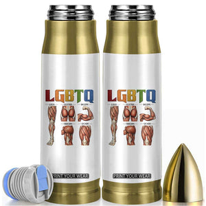 LGBTQ Acronym Funny Fitness Gym Rainbow Muscle Graphic Bullet Tumbler Legs Glutes Biceps Triceps Quads TS02 White Print Your Wear