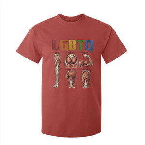 LGBTQ Acronym Funny Fitness Gym Rainbow Muscle Graphic T Shirt For Kid Legs Glutes Biceps Triceps Quads TS02 Red Print Your Wear