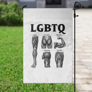 LGBTQ Acronym Funny Fitness Gym Muscle Graphic Garden Flag Legs Glutes Biceps Triceps Quads TS02 Print Your Wear