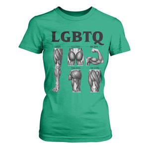 LGBTQ Acronym Funny Fitness Gym Muscle Graphic T Shirt For Women Legs Glutes Biceps Triceps Quads TS02 Irish Green Print Your Wear