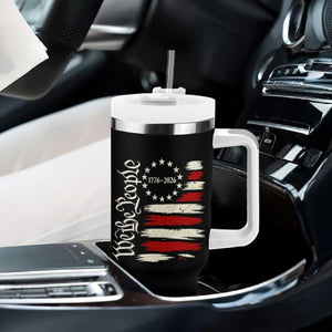 250 Years of Liberty 1776-2026 We The People Tumbler With Handle Distressed American Flag Patriotic Semiquincentennial 250th Anniversary TS02 Print Your Wear