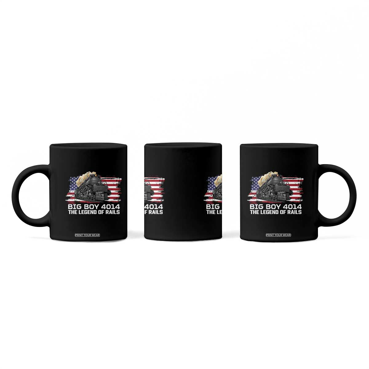 Vintage American Steam Train Coffee Mug Legend of the Rails Heritage Pride TS02 Print Your Wear