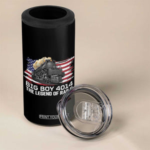 Vintage American Steam Train 4 in 1 Can Cooler Tumbler Legend of the Rails Heritage Pride TS02 Print Your Wear