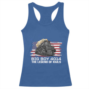 Vintage American Steam Train Racerback Tank Top Legend of the Rails Heritage Pride TS02 Royal Blue Print Your Wear