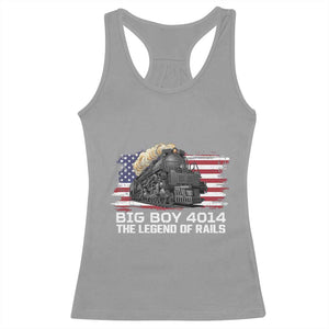 Vintage American Steam Train Racerback Tank Top Legend of the Rails Heritage Pride TS02 Sport Gray Print Your Wear