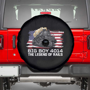 Vintage American Steam Train Spare Tire Cover Legend of the Rails Heritage Pride TS02 Black Print Your Wear