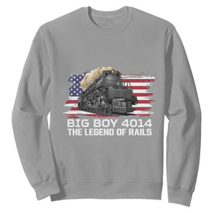Vintage American Steam Train Sweatshirt Legend of the Rails Heritage Pride TS02 Sport Gray Print Your Wear