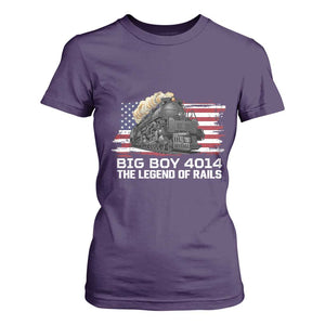 Vintage American Steam Train T Shirt For Women Legend of the Rails Heritage Pride TS02 Purple Print Your Wear