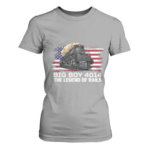 Vintage American Steam Train T Shirt For Women Legend of the Rails Heritage Pride TS02 Sport Gray Print Your Wear