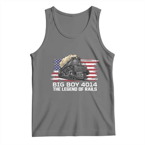 Vintage American Steam Train Tank Top Legend of the Rails Heritage Pride TS02 Black Heather Print Your Wear