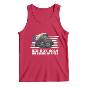 Vintage American Steam Train Tank Top Legend of the Rails Heritage Pride TS02 Red Print Your Wear