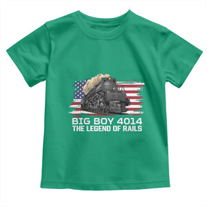 Vintage American Steam Train Toddler T Shirt Legend of the Rails Heritage Pride TS02 Irish Green Print Your Wear