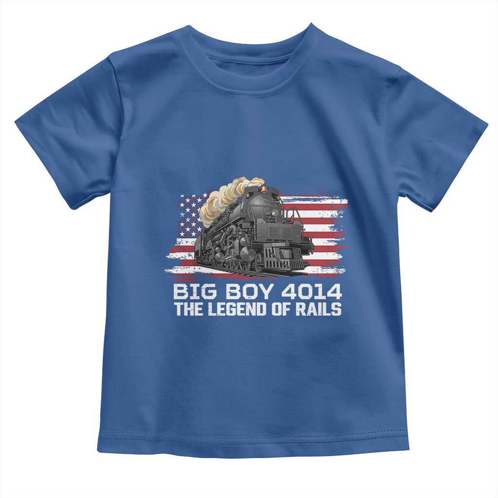 Vintage American Steam Train Toddler T Shirt Legend of the Rails Heritage Pride TS02 Royal Blue Print Your Wear