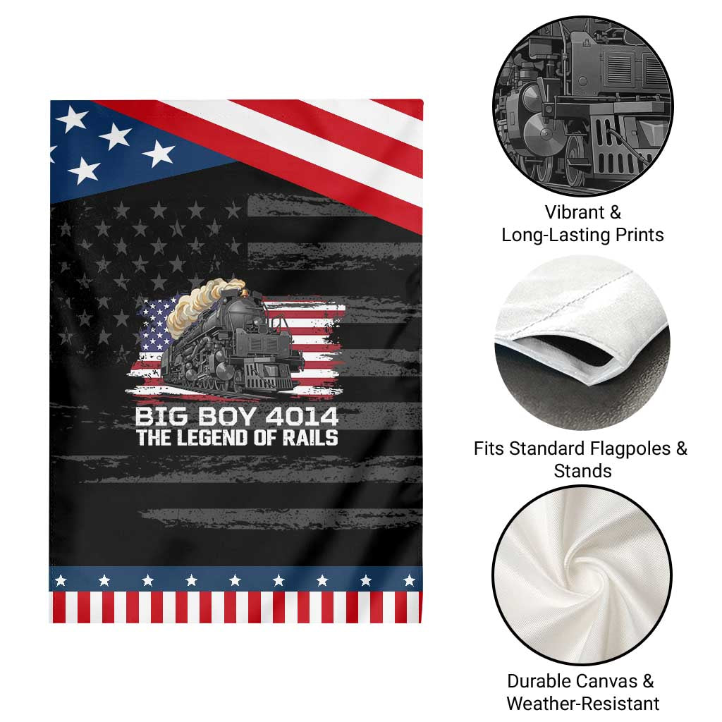 Vintage American Steam Train Patriotic Garden Flag Legend of the Rails Heritage Pride TS02 Print Your Wear