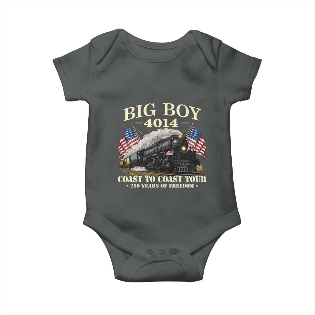 Patriotic Freedom Express Coast to Coast Baby Onesie Steam Train Legend Heritage Pride TS02 Dark Heather Print Your Wear