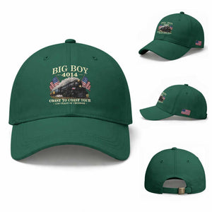 Patriotic Freedom Express Coast to Coast Baseball Cap Steam Train Legend Heritage Pride TS02 Baseball Cap Universal Fit Irish Green Print Your Wear