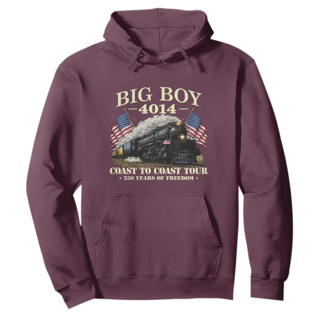 Patriotic Freedom Express Coast to Coast Hoodie Steam Train Legend Heritage Pride TS02 Maroon Print Your Wear