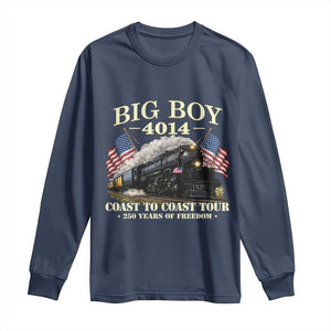 Patriotic Freedom Express Coast to Coast Long Sleeve Shirt Steam Train Legend Heritage Pride TS02 Navy Print Your Wear