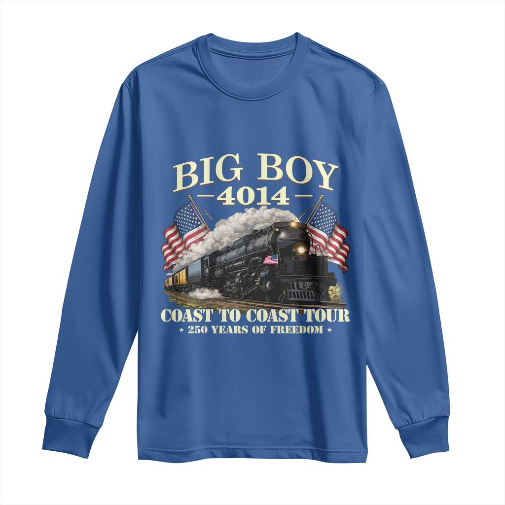 Patriotic Freedom Express Coast to Coast Long Sleeve Shirt Steam Train Legend Heritage Pride TS02 Royal Blue Print Your Wear
