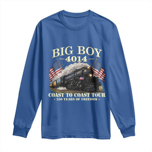 Patriotic Freedom Express Coast to Coast Long Sleeve Shirt Steam Train Legend Heritage Pride TS02 Royal Blue Print Your Wear