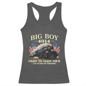 Patriotic Freedom Express Coast to Coast Racerback Tank Top Steam Train Legend Heritage Pride TS02 Dark Heather Print Your Wear