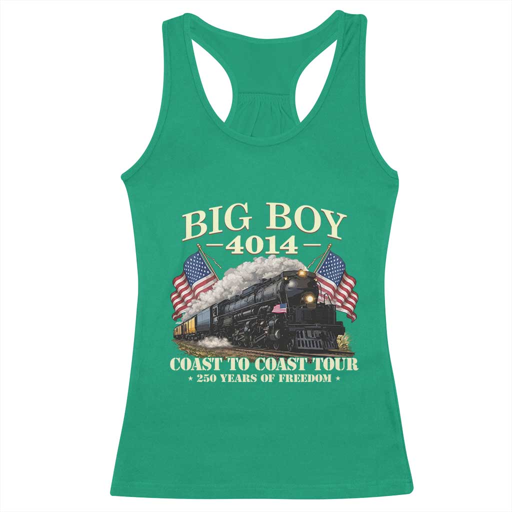 Patriotic Freedom Express Coast to Coast Racerback Tank Top Steam Train Legend Heritage Pride TS02 Irish Green Print Your Wear