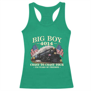 Patriotic Freedom Express Coast to Coast Racerback Tank Top Steam Train Legend Heritage Pride TS02 Irish Green Print Your Wear