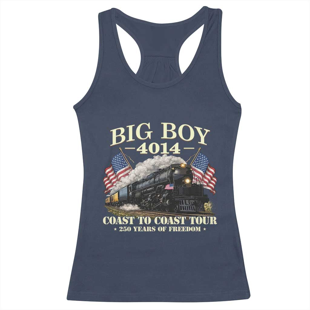 Patriotic Freedom Express Coast to Coast Racerback Tank Top Steam Train Legend Heritage Pride TS02 Navy Print Your Wear
