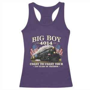 Patriotic Freedom Express Coast to Coast Racerback Tank Top Steam Train Legend Heritage Pride TS02 Purple Print Your Wear
