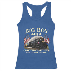 Patriotic Freedom Express Coast to Coast Racerback Tank Top Steam Train Legend Heritage Pride TS02 Royal Blue Print Your Wear