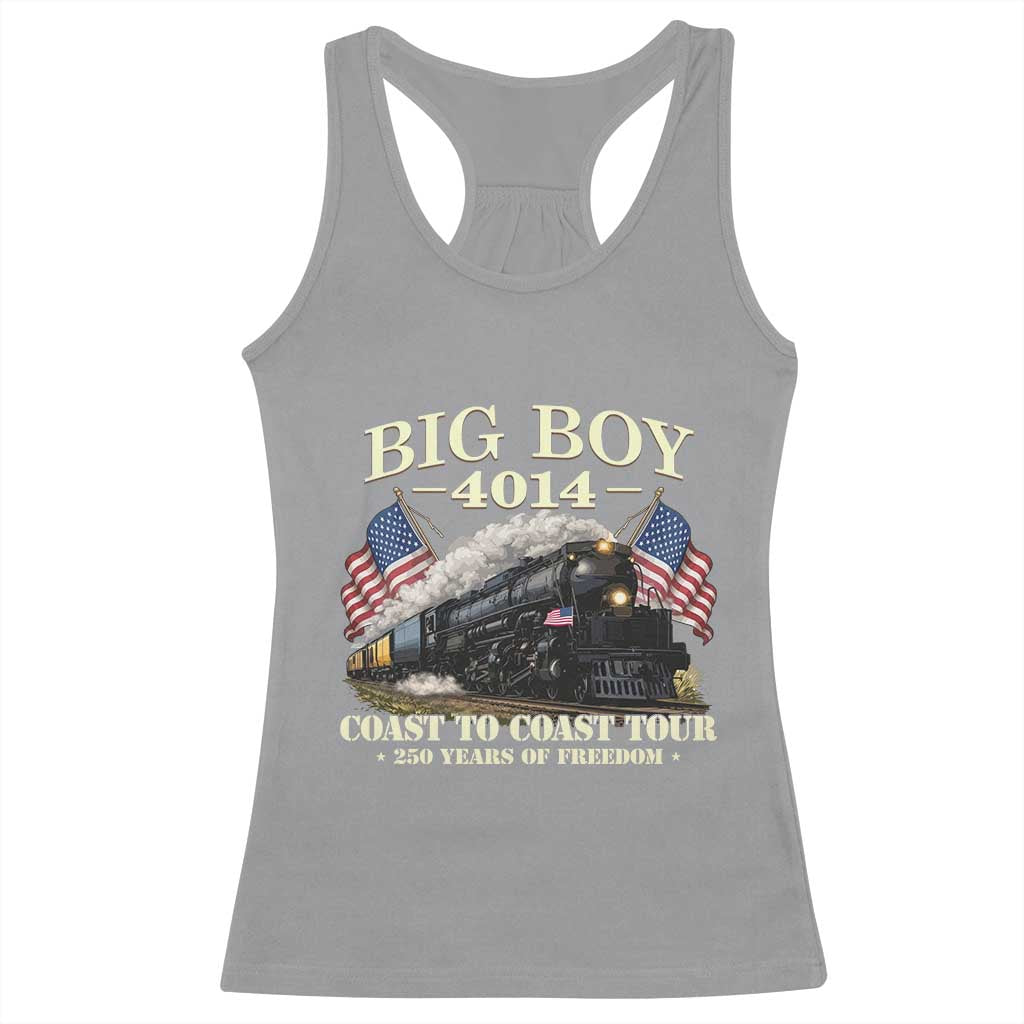 Patriotic Freedom Express Coast to Coast Racerback Tank Top Steam Train Legend Heritage Pride TS02 Sport Gray Print Your Wear