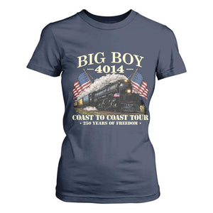 Patriotic Freedom Express Coast to Coast T Shirt For Women Steam Train Legend Heritage Pride TS02 Navy Print Your Wear