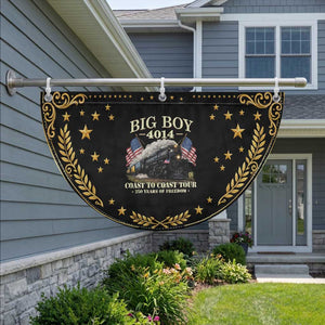 America Freedom Express Coast to Coast Patriotic Fan Flag Steam Train Legend Heritage Pride