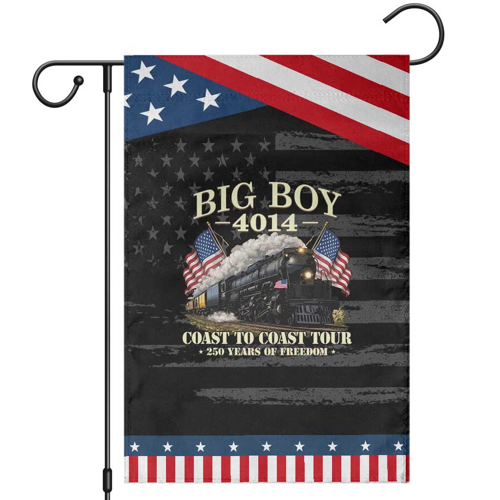 Patriotic Freedom Express Coast to Coast Patriotic Garden Flag Steam Train Legend Heritage Pride TS02 Distressed Black Blue Print Your Wear