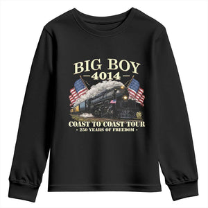 Patriotic Freedom Express Coast to Coast Youth Sweatshirt Steam Train Legend Heritage Pride TS02 Black Print Your Wear