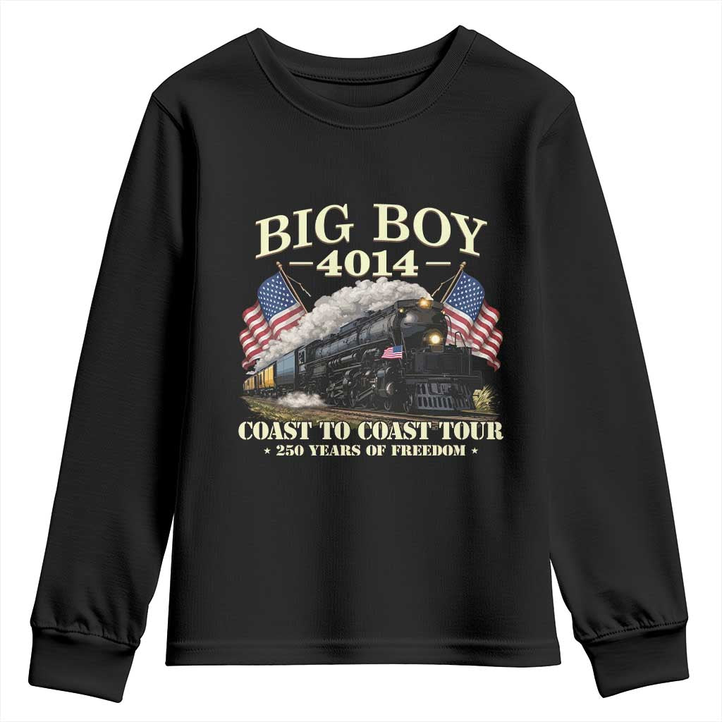 Patriotic Freedom Express Coast to Coast Youth Sweatshirt Steam Train Legend Heritage Pride TS02 Black Print Your Wear