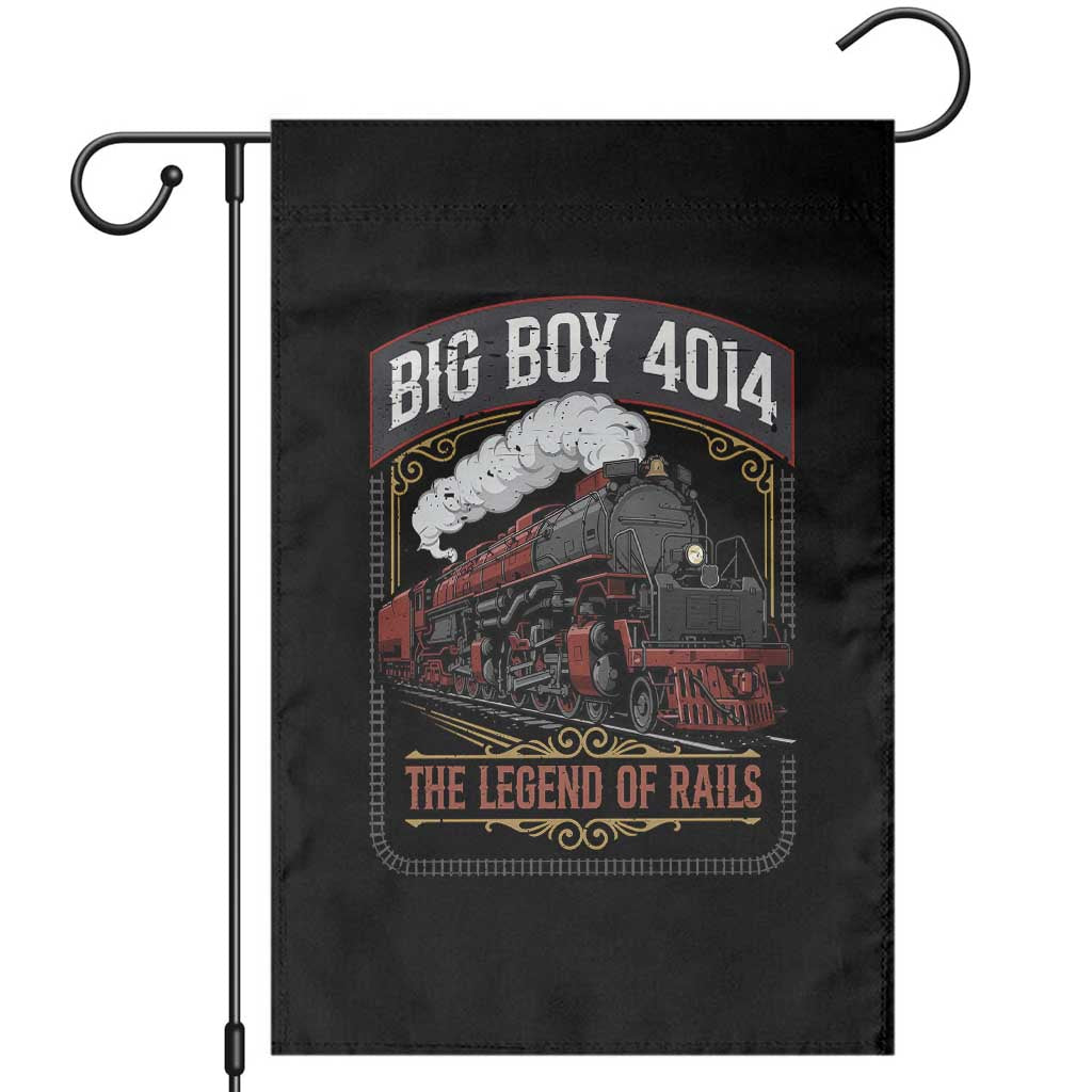 Retro Emblem Classic Steam Train Garden Flag Locomotive Heritage Pride Legend of the Rails TS02 Black Print Your Wear