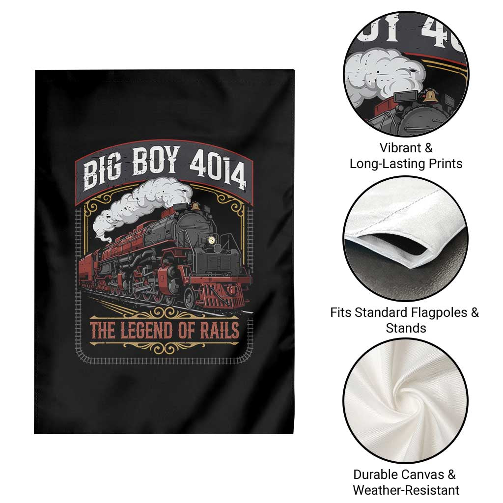 Retro Emblem Classic Steam Train Garden Flag Locomotive Heritage Pride Legend of the Rails TS02 Print Your Wear