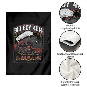Retro Emblem Classic Steam Train Garden Flag Locomotive Heritage Pride Legend of the Rails TS02 Print Your Wear