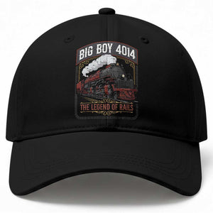 Retro Emblem Classic Steam Train Baseball Cap Locomotive Heritage Pride Legend of the Rails