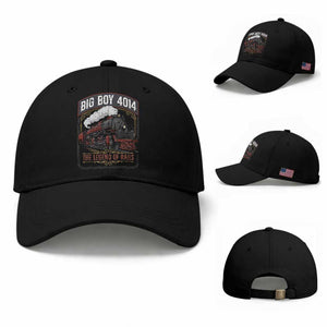 Retro Emblem Classic Steam Train Baseball Cap Locomotive Heritage Pride Legend of the Rails